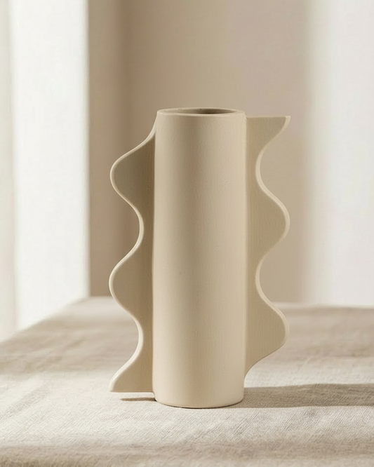 WAVY PILLAR VASE